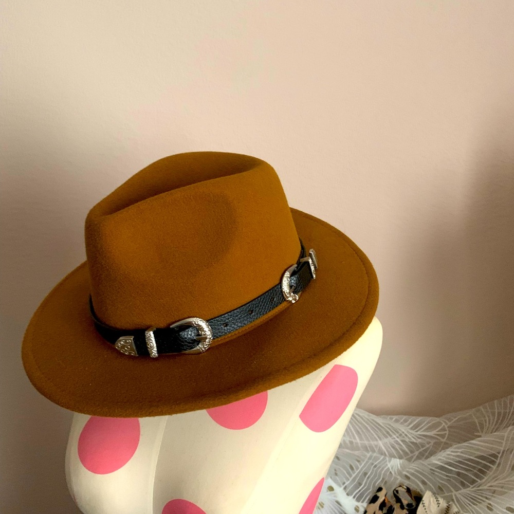Belted Trim Fedora Hat